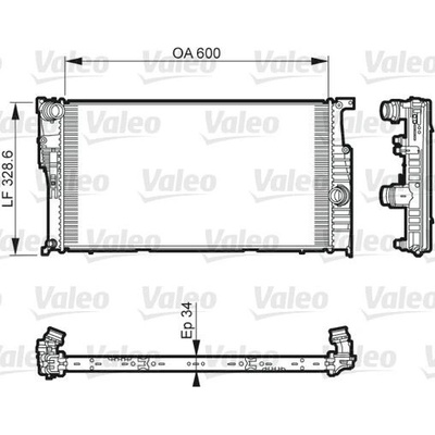 Chladič, chlazení motoru VALEO 735612