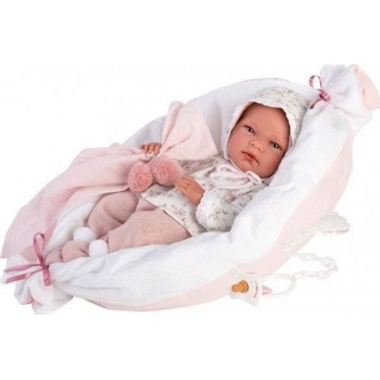 Llorens 73884 NEW BORN HOLČIČKA realistická miminko s celovinylovým tělem 40 cm