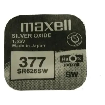Maxell Бутонна батерия сребърна maxell sr626 sw /ag4/377/ 1.55v (ml-bs-sr626-sw)