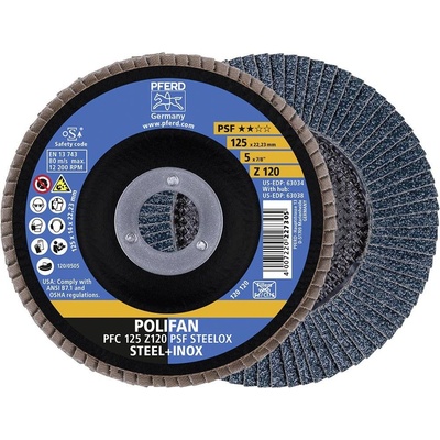 Pferd Vějířovitý brusný kotouč 125 mm 69398195 5 ks