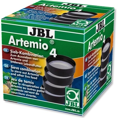 Jbl Artemio 4 - Сито 4 броя (0, 15 мм, 0, 30 мм, 0, 60 мм. 1, 0 мм), комплект от 4 части за жива храна, напр. Артемия