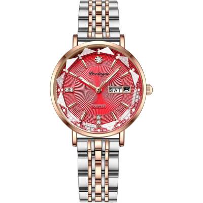 Poedagar Часовник poedagar cr-35036 - Червен kp35036 (cr-35036)