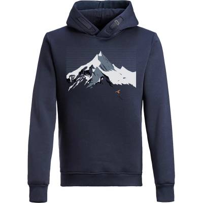 GreenBomb Мъжки суичър Greenbomb Nature Mountain Ski Star Hoodie Cotton Hoodie - Navy (017-3515-0112)