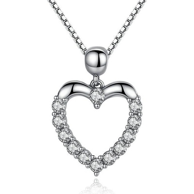 P&J Jewellery Stříbrný Křišťálové srdce SN02