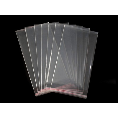 Prima-obchod PP sáček s lepicí klopou 14x25 cm transparent 100 ks