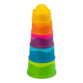 Fat Brain Toys Играчки за дебел мозък: Мека бебешка играчка за изграждане на кули