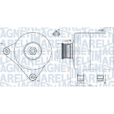 Alternátor MAGNETI MARELLI 063731945010