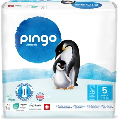 Pingo Пелени Pingo Ultrasoft - Junior, размер 5, 11-16 kg, 36 броя (0451-00)