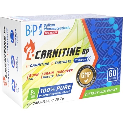 Balkan Pharmaceuticals L-Carnitine BP | Carnipure® [60 капсули]