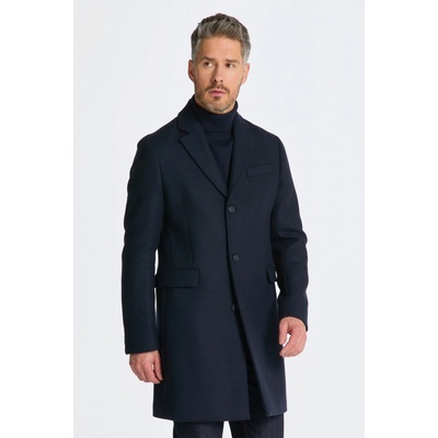 GANT CLASSIC TAILORED FIT WOOL TOPCOAT modrá