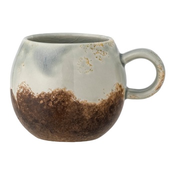 Bloomingville Сива/кафява керамична чаша 280 ml Paula - Bloomingville (82057685)