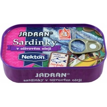 Nekton Sardinky v olivovom oleji Jadran 125 g