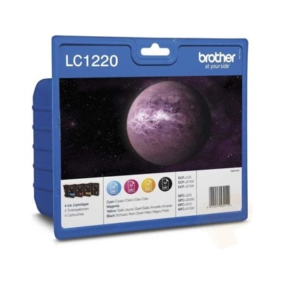 Brother Касета ЗА BROTHER MFC-J430W/J525W/J625W/J725W/J925W - Kit Black/Cyan/Magenta/Yellow - LC1220VALBP - заб. : 4x300k