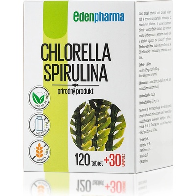 EdenPharma Chlorella + Spirulina 150 tabliet