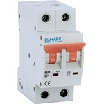 ELMARK АВТОМАТИЧЕН ПРЕКЪCВАЧ MCB C62R 32A 2P 6kA КРИВА C (41232R)