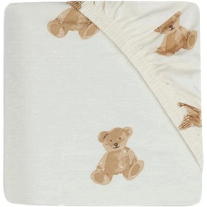 Jollein Бебешки чаршаф с ластик Jollein - Teddy Bear, 60 x 120 cm (560276) - ozone