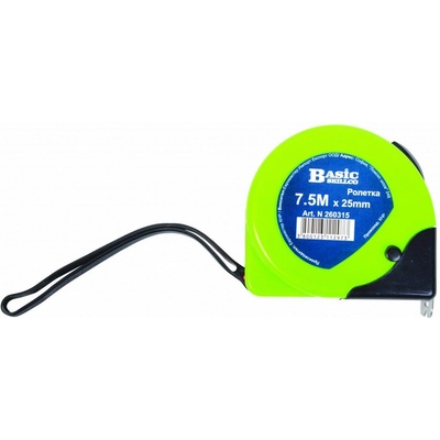 BASIC SKILLCO Пластмасова ролетка с двоен стоп Basic 260312 - 3 m, 16 mm (260312)