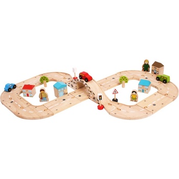 Osmička dřevěná autodráha