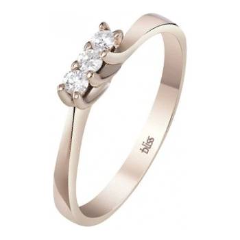 Bliss Златен дамски пръстен с диаманти Bliss 20089602 (20089602)