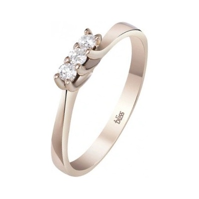 Bliss Златен дамски пръстен с диаманти Bliss 20089602 (20089602)