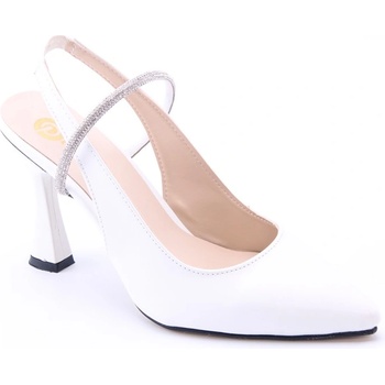 Johns Athletic Дамски елегантни обувки с камъни 4795 - Бели #360360 (360360_Бяло)