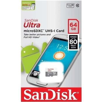 SanDisk microSDXC 64GB UHS-I U1 SDSQUNS-064G-GN3MN