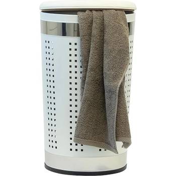 Kela (Германия) Kош за пране и табуретка kela sevilla 2 в 1 - цвят бял (kela 21817)