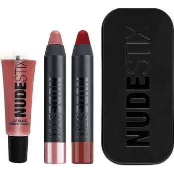 Nudestix Комплект Nudestix: Red Hot Lips Mini Kit Royal Крем червило 04 Nude 2 ml + Red Hot Lips Mini Kit Royal Крем червило Posh 25 ml