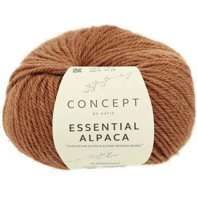 Concept by Katia Essential Alpaca 100 hnědo oranžová
