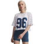Under Armour Дамска тениска Under Armour Womens Burnout 96 T-Shirt - White/Wham Blue