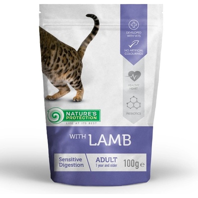 Nature´s Protection cat adult sensitive digestion lamb 22 x 100 g
