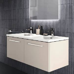 Ideal Standard i. life B стенен долен шкаф, матово пясъчно бежово, 2 чекмеджета, 120 см (T5277NF)