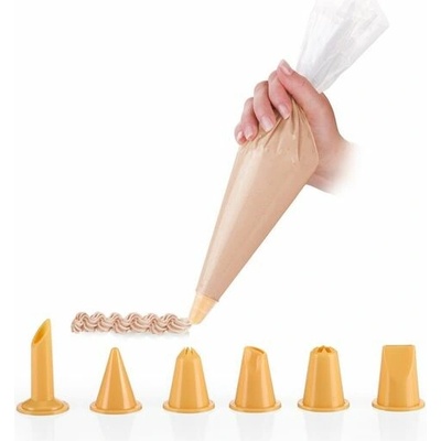 Tescoma DELÍCIA zdobiace vrecúško 30 cm, 10 ks, 6 trysiek