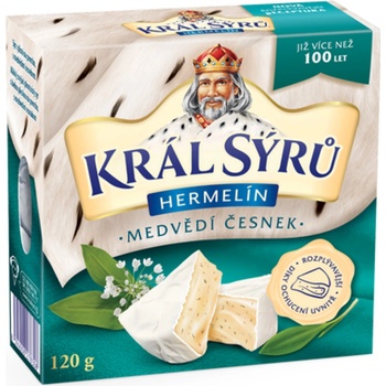 Král Sýrů Hermelín Sezónní Medvědí česnek 120g