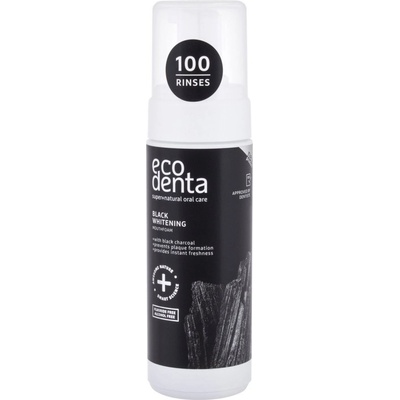 Ecodenta Black Charcoal Whitening Oral Care Foam Bělicí pěnová s černým uhlím 150 ml