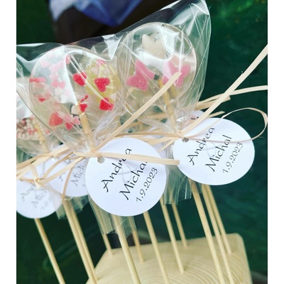 Lilipops lízátko na zakázku svatba 10 g