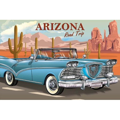 DIMEX ART Флизелинов фототапет винтидж плакат от аризона 375 x 250 см