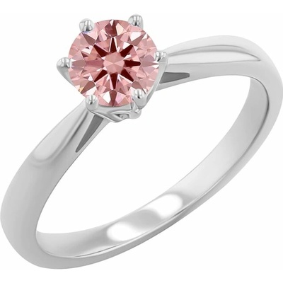 Eppi Zásnubný prsteň s certifikovaným fancy pink lab grown diamantom Sati RE33106