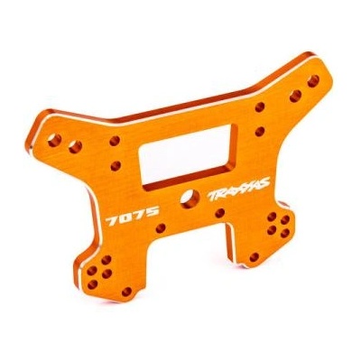 Traxxas задна алуминиева кула за амортисьори, анодизирана в оранжево (за Sledge)