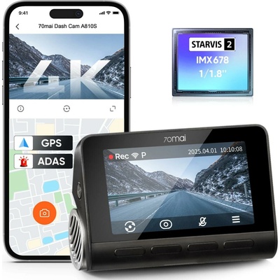 70mai Dash Cam 4K A810S