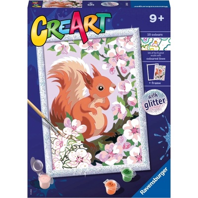 Ravensburger CreArt Roztomilá veverička 18 x 13 cm