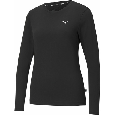 Puma Dámske tričko ESSENTIALS LONG SLEEVE TEE čierna biela