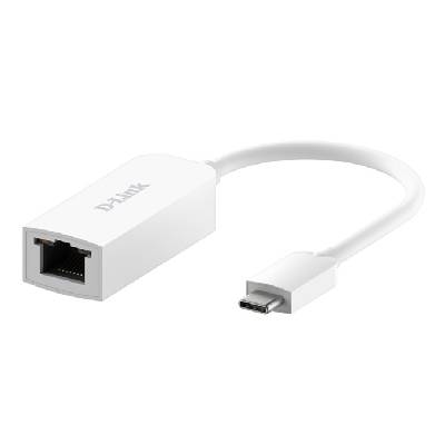 Мрежови адаптер D-Link DUB-E250, от USB-C(м) към 10/100/1000/2500 RJ-45(ж), бял (DUB-E250)