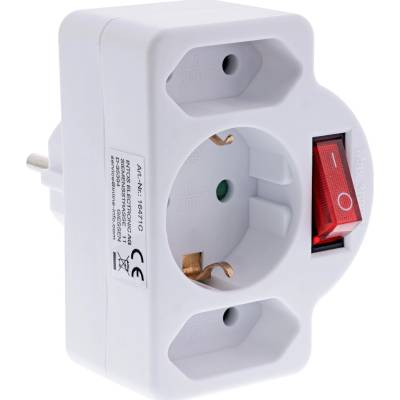 LogiLink InLine 16471C разклонител Бяла