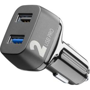 Cellularline Бързо зарядно за кола Multipower 2 Pro
