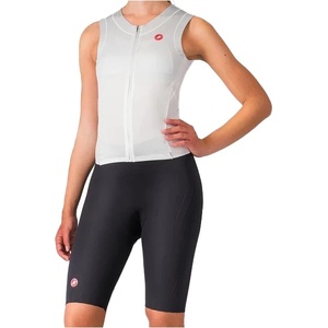 Castelli Дамски скин за колоездене Castelli Women's Free Sanremo Tri Suit Sleeveless Cycling skinsuit - White / Black (102-4515-0314)