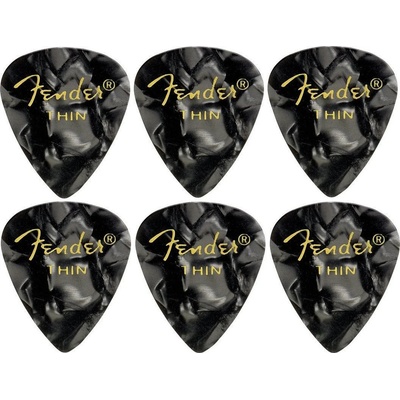 Fender 351 Shape Premium 6 Black Moto Перце за китара (098-2351-143-6PACK-SET)