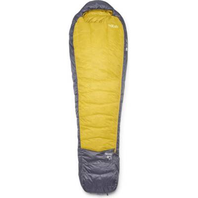 Rab Пухен спален чувал Rab Neutrino 0C / 32F Down sleeping bag - Graphene / Dark Pollen - размер Regular (513-1934-0111)