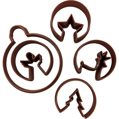 Vykrajovátko na linecké Vánoční baňka 4x jinak | Moderní Vánoční linecké cukroví – Zboží Dáma