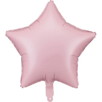 PartyDeco Balónek fóliový hvězda 48cm Růžový
